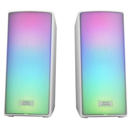 Mars Gaming MSRGB2W Altavoces Bluetooth RGB Full Mesh Blanco Mars Gaming MSRGB2W Altavoces Bluetooth RGB Full Mesh Blanco